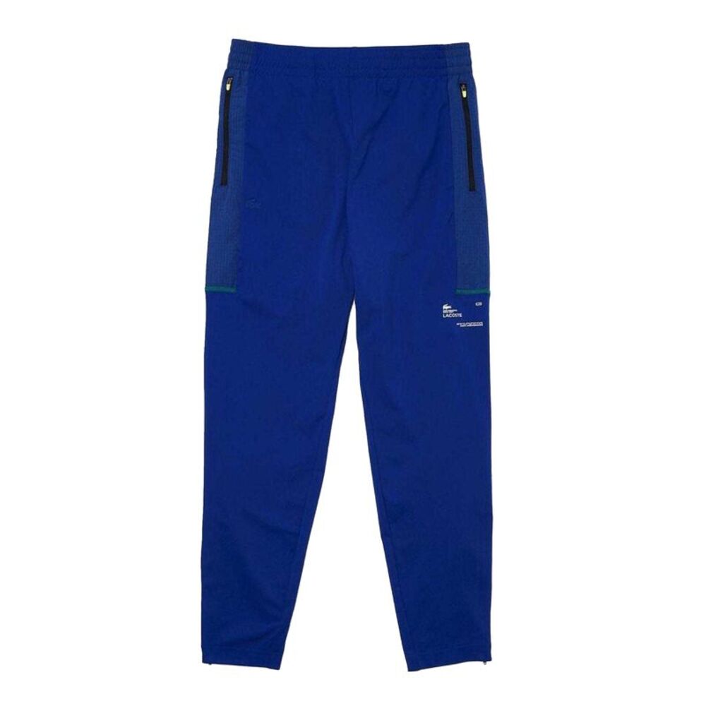 Lacoste Mens Zip Pocket Tapered Tracksuit Bottoms / Blue